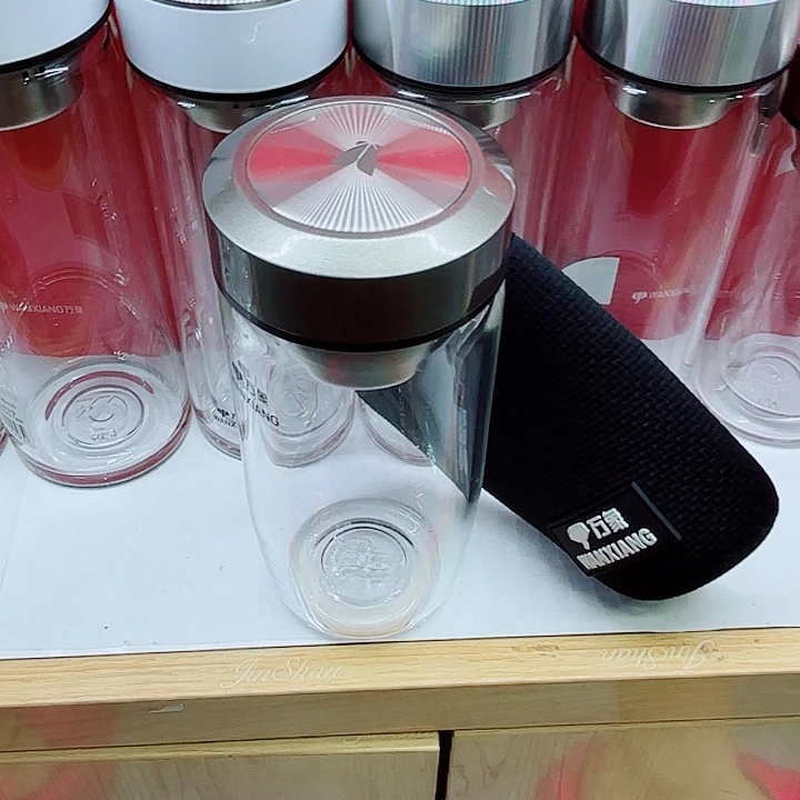 万象品牌单层玻璃杯U406-490杯套