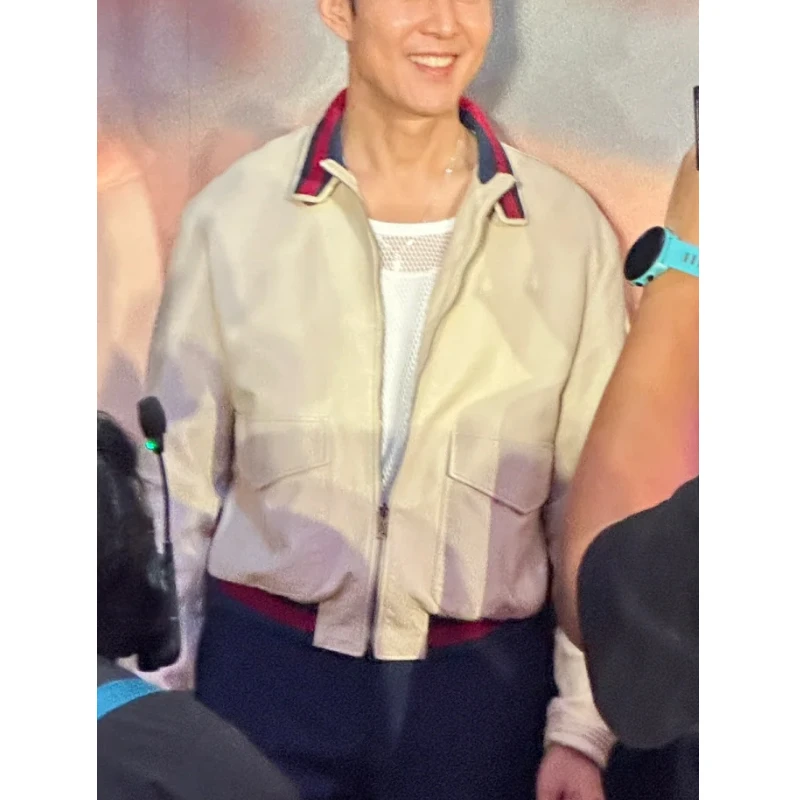 IGTV潮流时尚秋冬美式夹棉皮夹克潮牌痞帅高级感显瘦机车服外套男