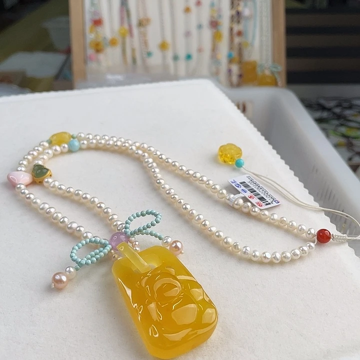 蜜蜡未镶嵌裸石蜜蜡吊坠