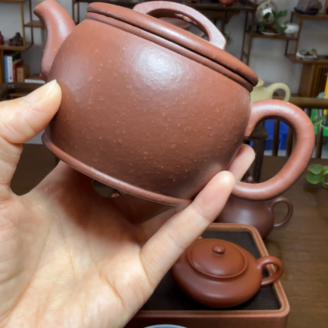 做***孟茶壶紫砂精工半手汉瓦底槽青手工泥250cc