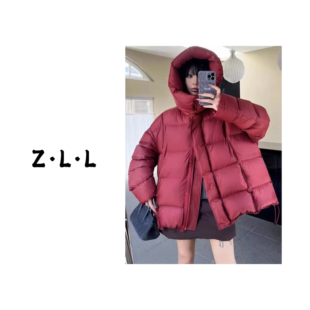 【丈母娘同款】韩版云朵泡芙羽绒服超轻加厚保暖连帽百搭休闲外套女