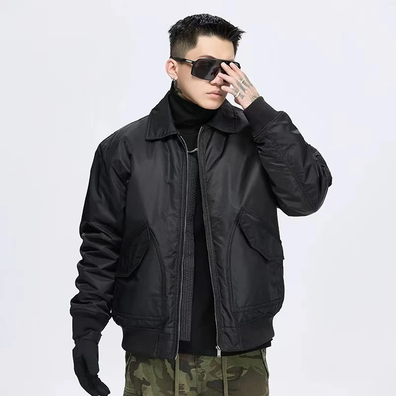 时尚美式休闲工装百搭防风飞行服夹克外套