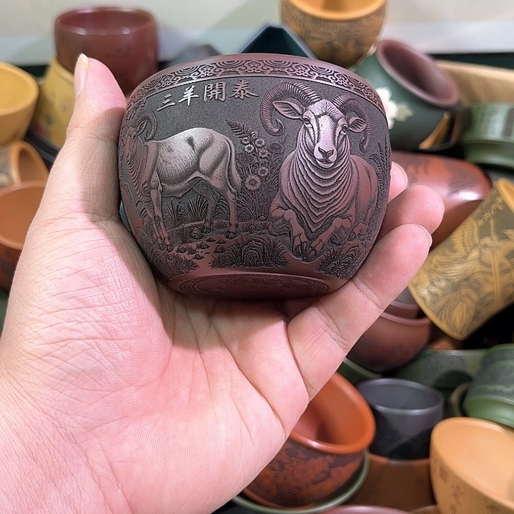 茶杯紫砂全手工紫砂主人杯