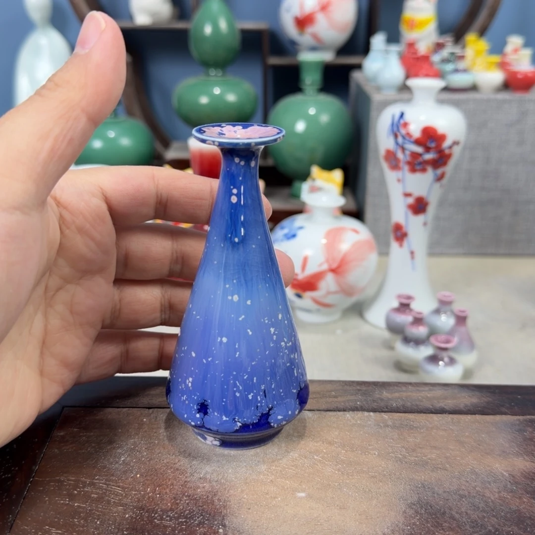 陶瓷手工小花器摆件