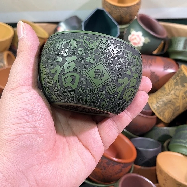 茶杯紫砂全手工紫砂主人杯