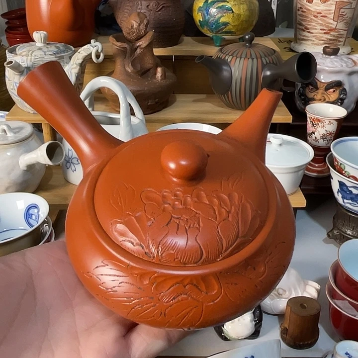 瓷片侧把壶好看的不错的
