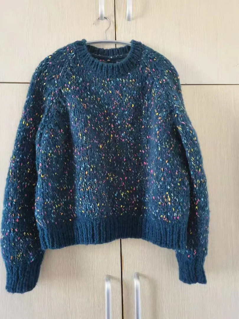 彩豆毛线羊毛拉绒配图解和视频教程