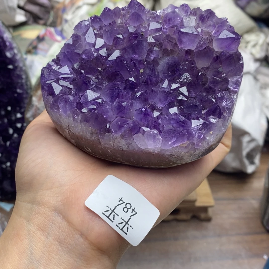 紫晶珠宝半成品未镶嵌