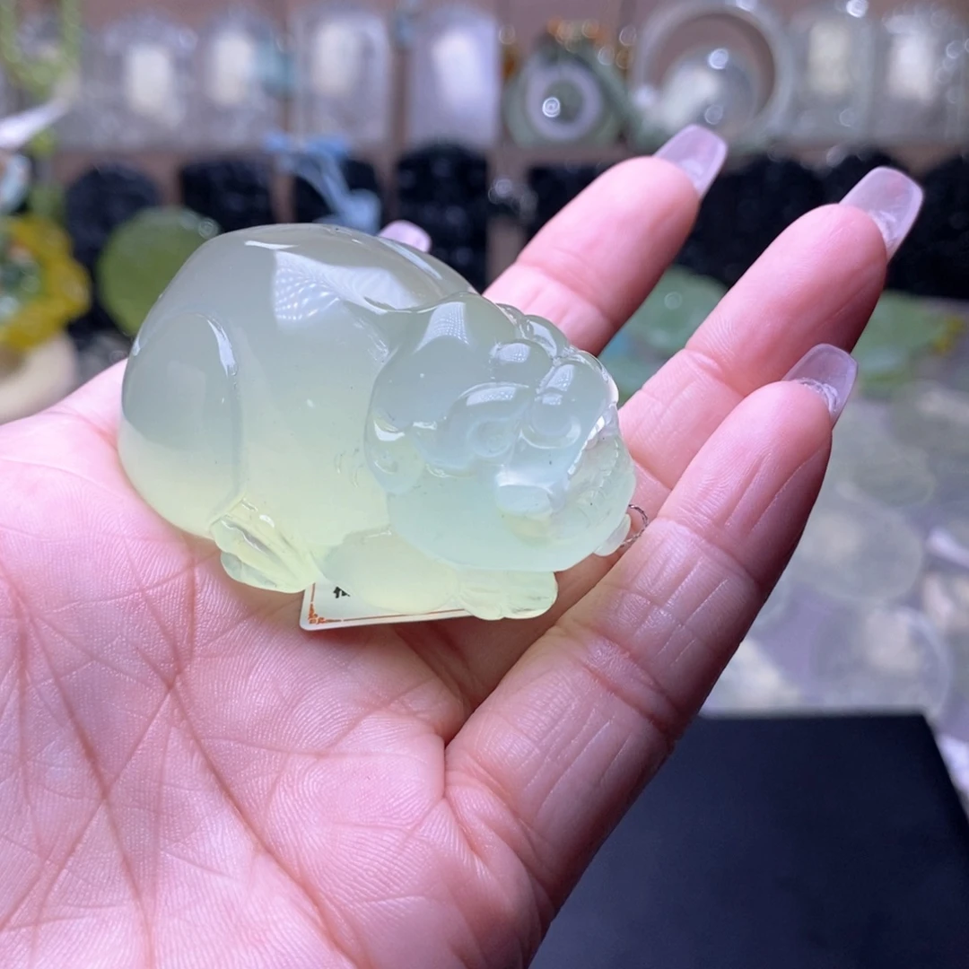 剑***雨未镶嵌蛇纹石玉手把