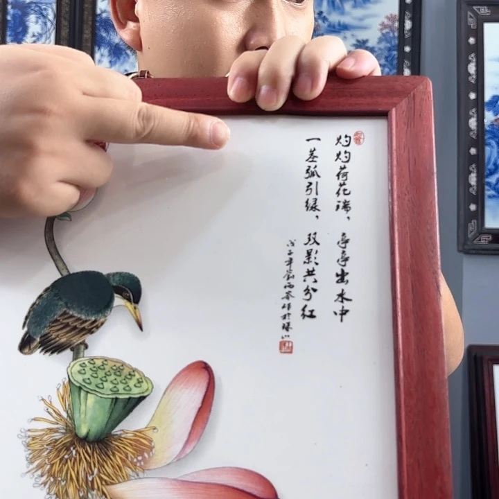 摆件景德镇瓷板画