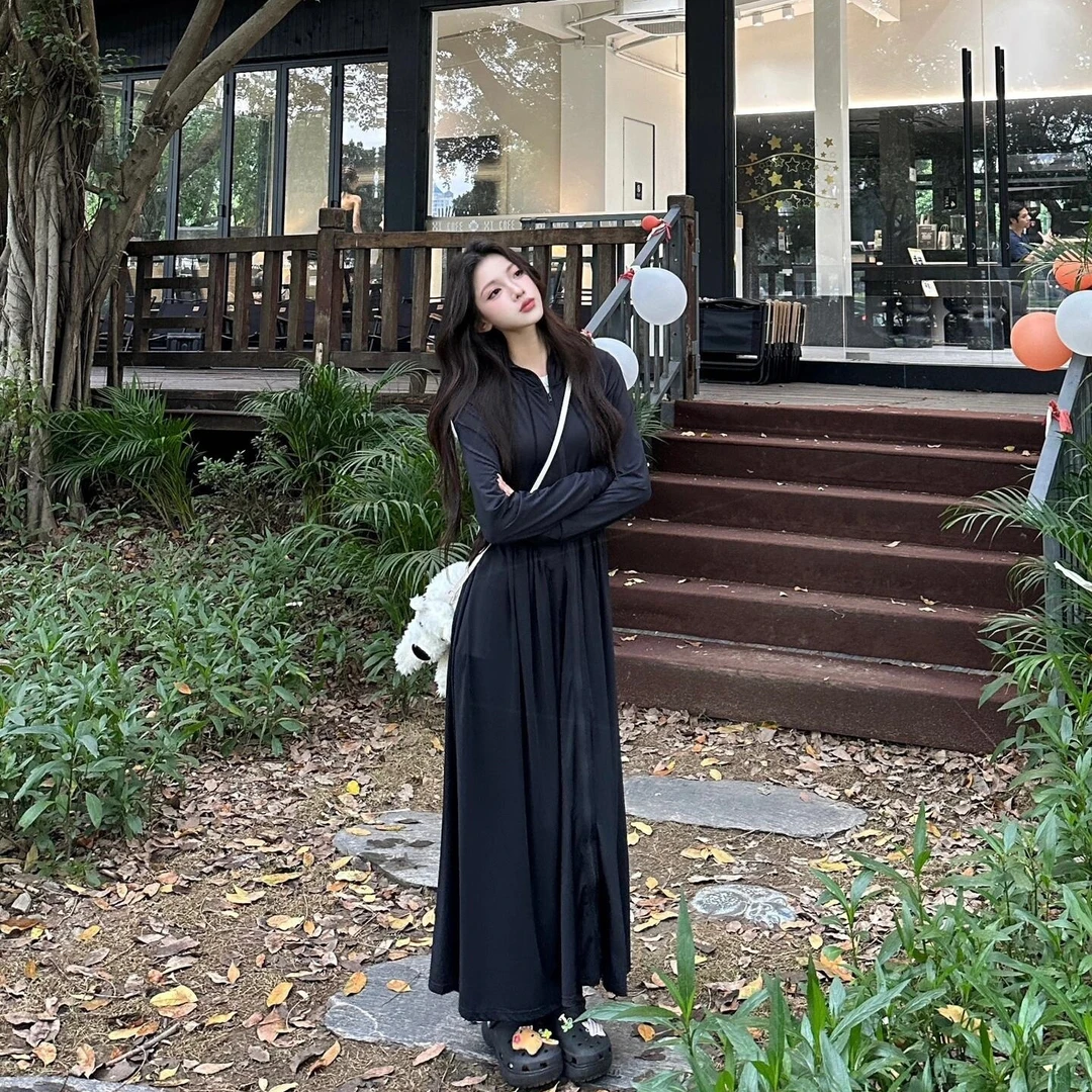 防晒服2025长款海边户外夏季透气防紫外线凉感外套收腰显瘦防晒裙