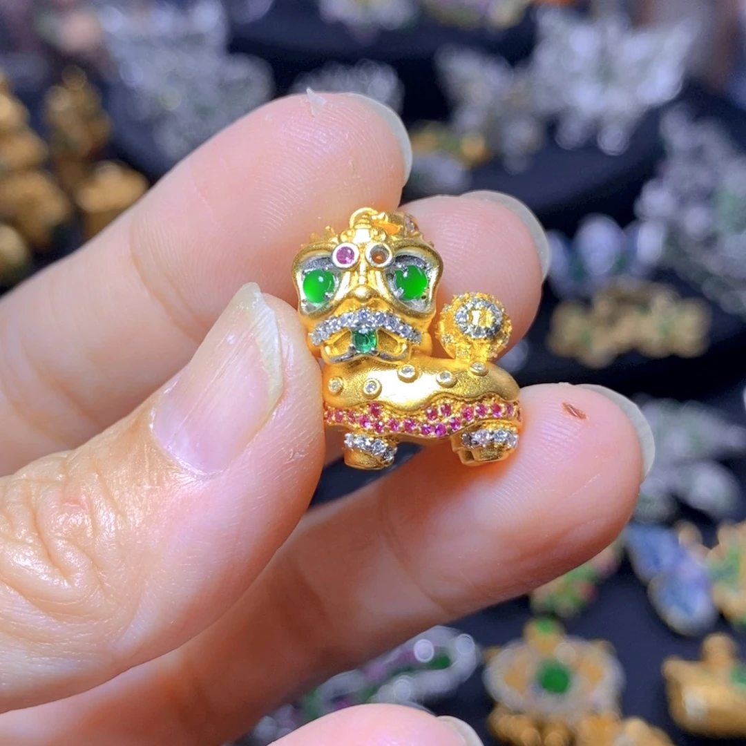 翡翠银S925镶嵌毛衣链天然翡翠
