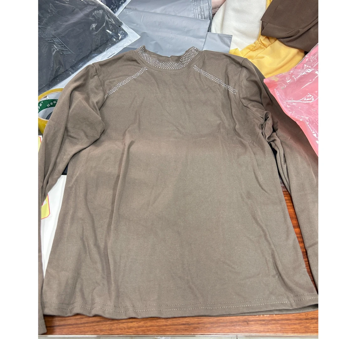 打底衫女上衣内搭长袖t恤2524