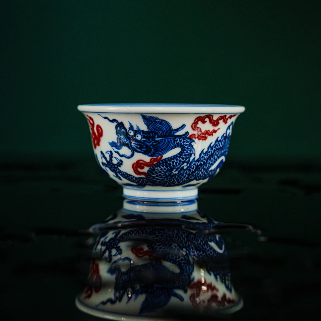 阳春白雪龙纹中压手杯（满容100cc）