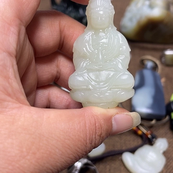 和田玉未镶嵌挂件