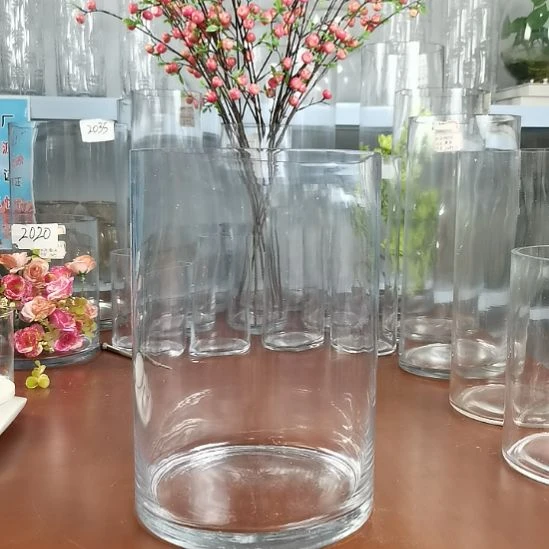 玻璃昌达玻璃花瓶直筒高度29.2口径20