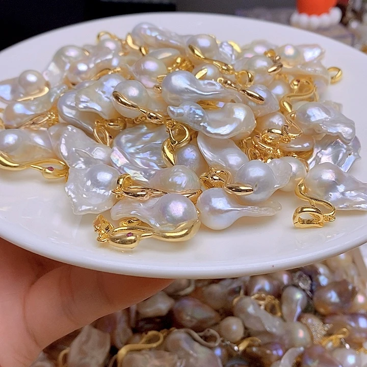 淡水珍珠银S925镶嵌颈饰867