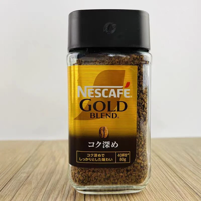 【12.31到期】80g*1盒日本进口金牌速溶冻干纯黑咖啡粉无蔗糖