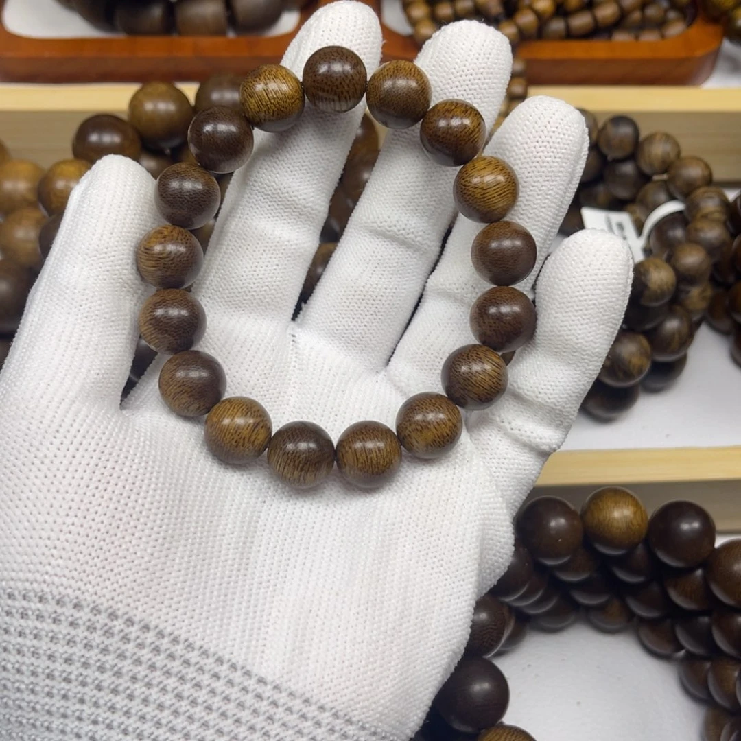 玛***黑沉香手串越南芽庄黄棋楠1.2