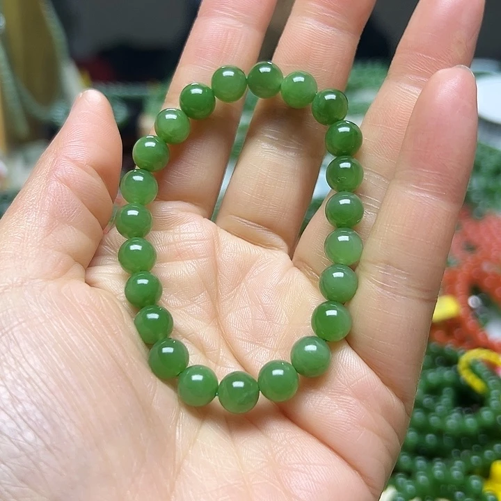 和田玉（碧玉）未镶嵌手链