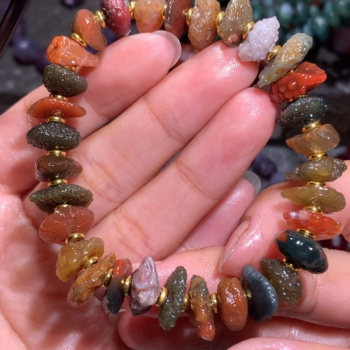 未镶嵌玛瑙/玉髓珠宝半成品