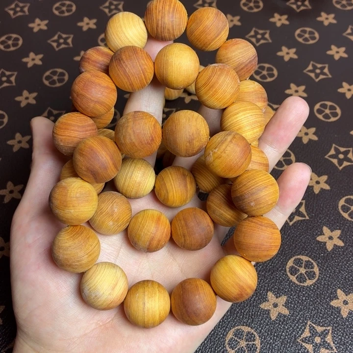 柏木（崖柏）手串/手链崖柏陈化黑油毛珠20mm