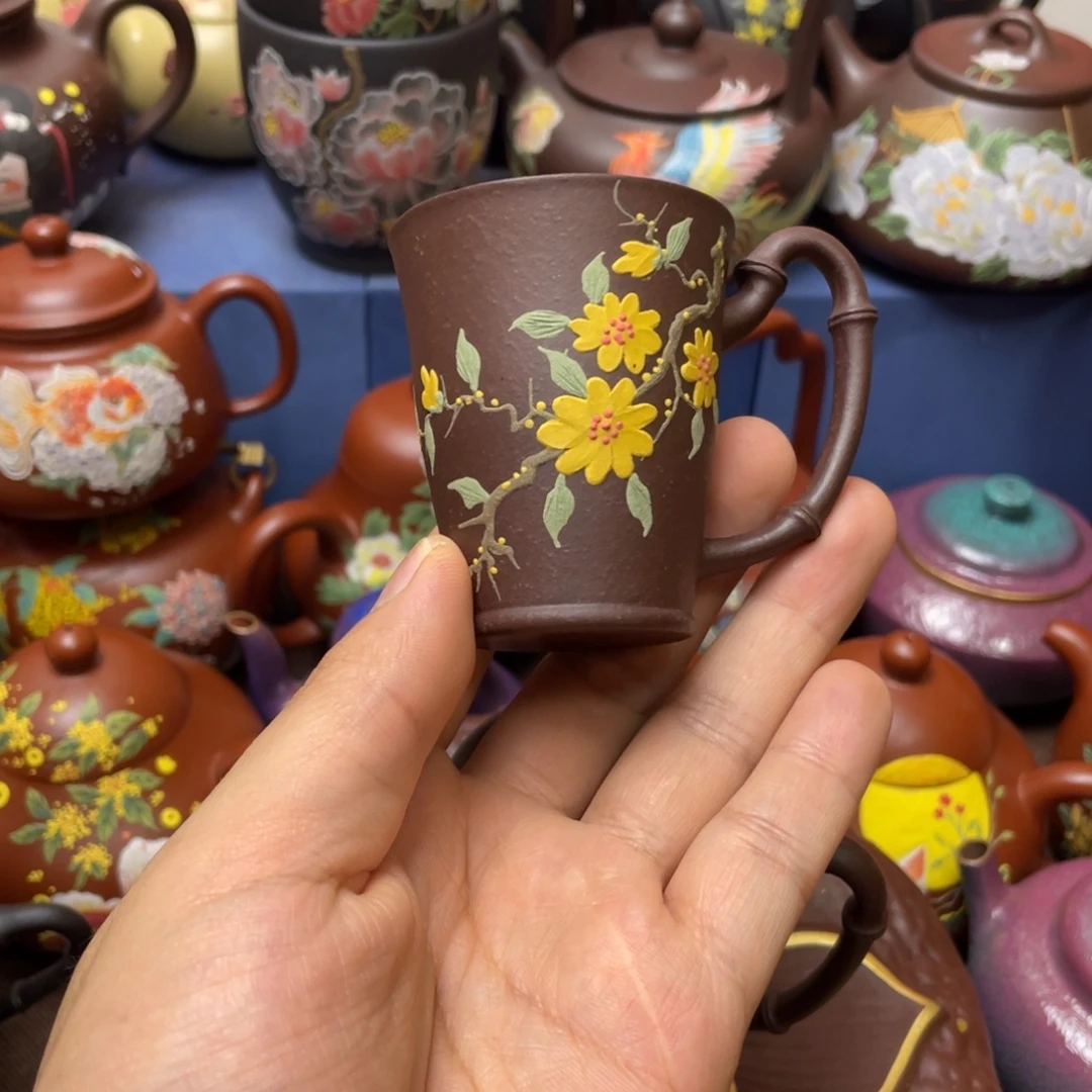 茶杯紫泥紫砂主人杯60cc