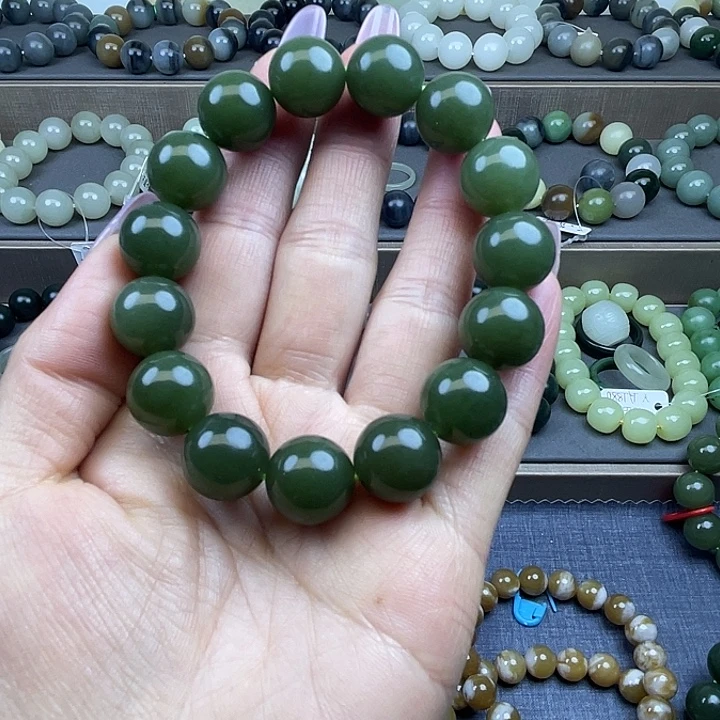 和田玉未镶嵌手链