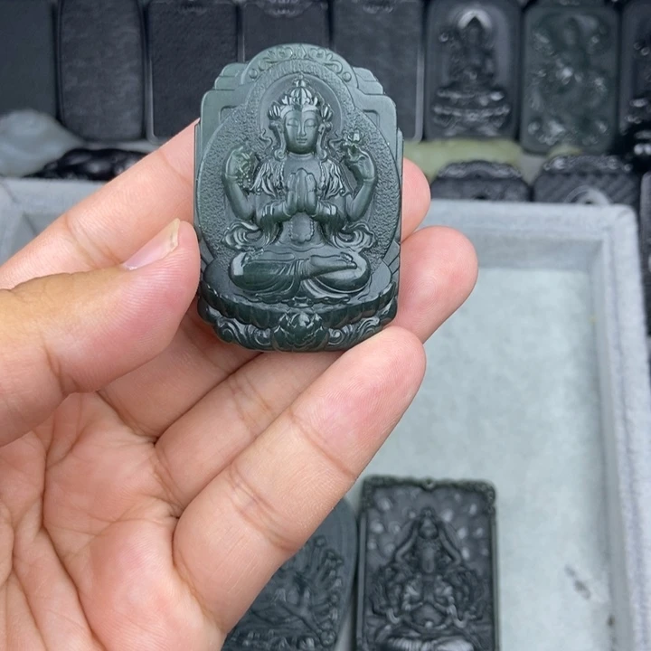 颈饰未镶嵌和田玉非**可