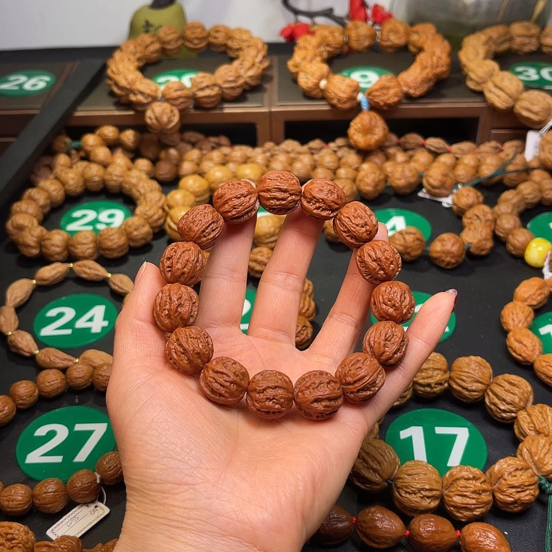 文玩核桃手串17尺寸树王八楞