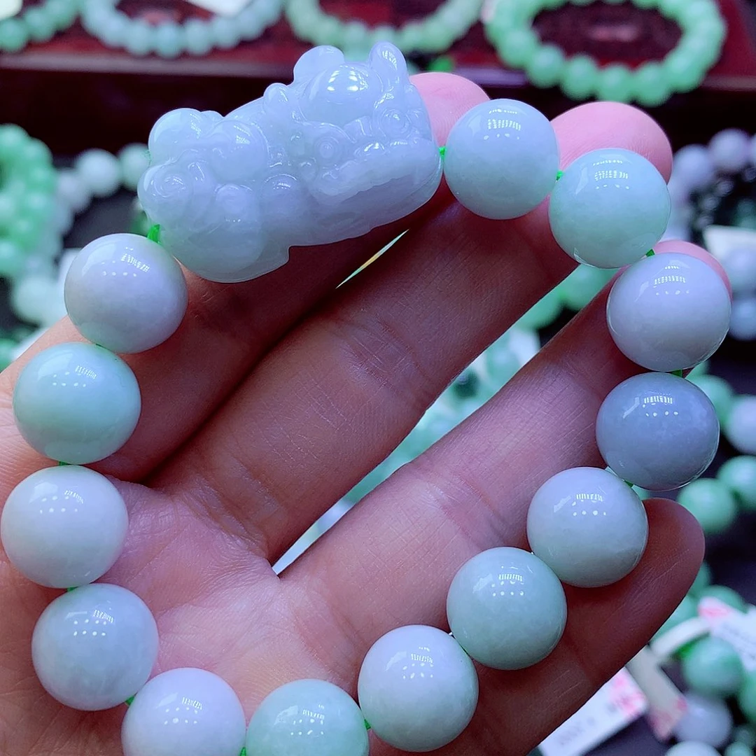 翡翠未镶嵌毛衣链