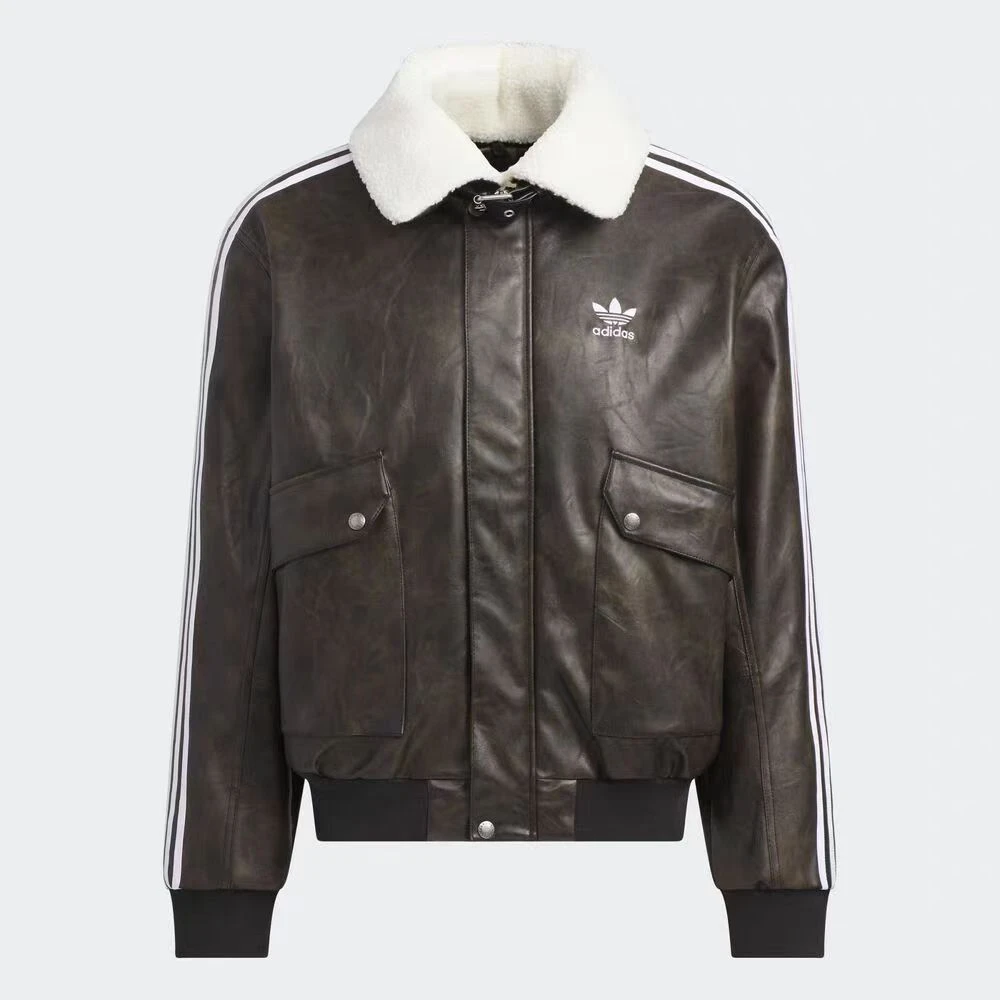 阿迪达斯【商场同款】三叶草系列 男子冬季新款短款棉服KF3691#HN