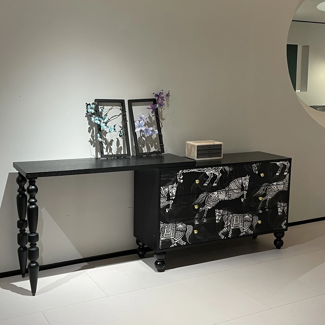 【欧罗巴骏马六斗妆台】梳妆台艺术储物柜卧室创意收纳柜装饰柜