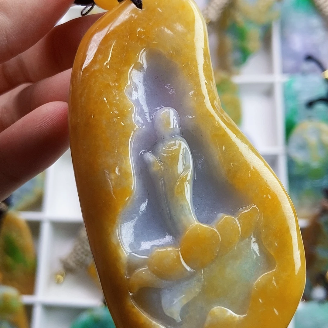 翡翠未镶嵌颈饰天然翡翠