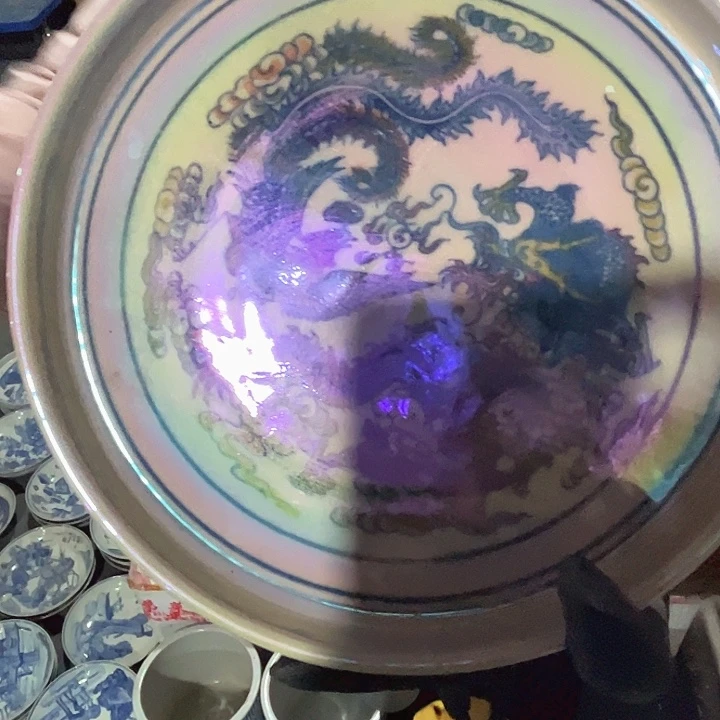 瓷其他景德镇高温瓷贝壳釉茶盘0090