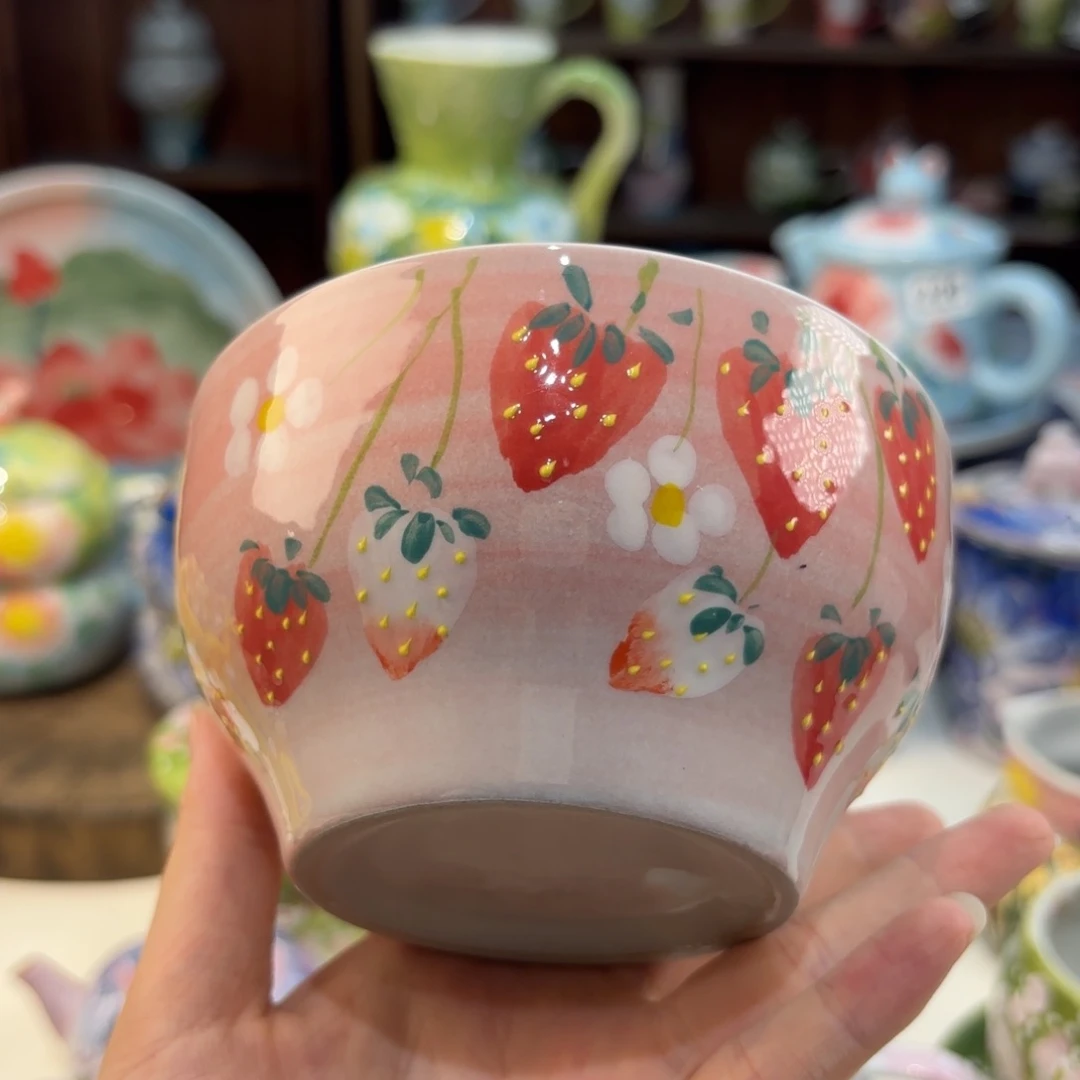 瓷片景德镇手绘高温釉下彩陶瓷茶具