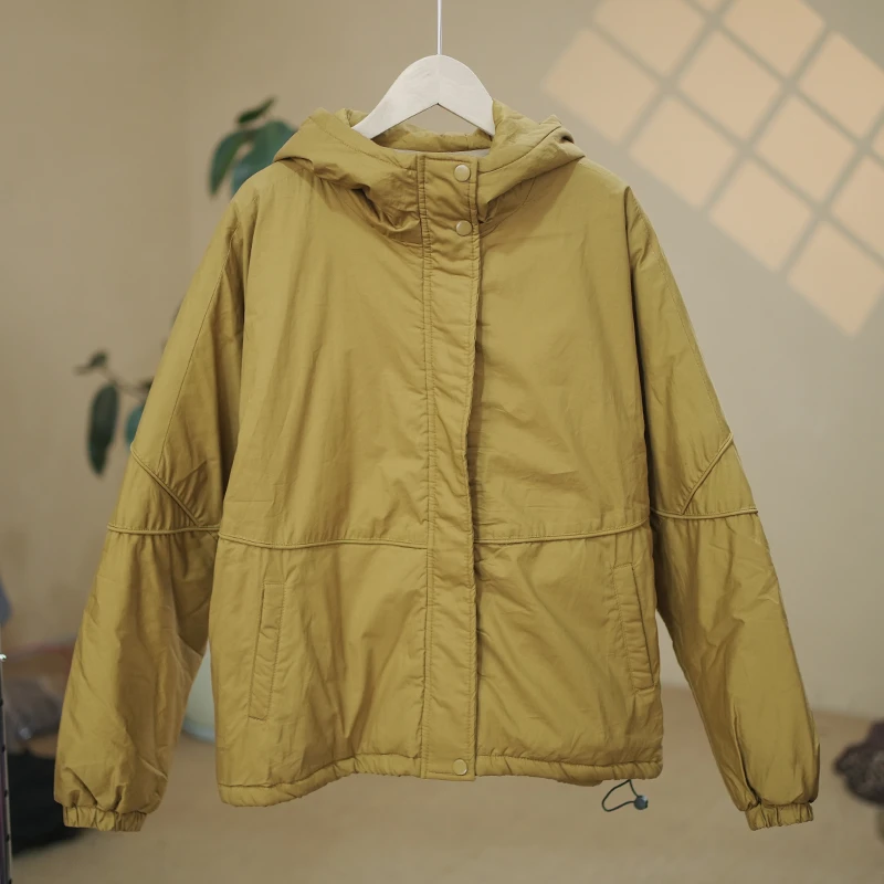 8917时尚气质纯色棉服