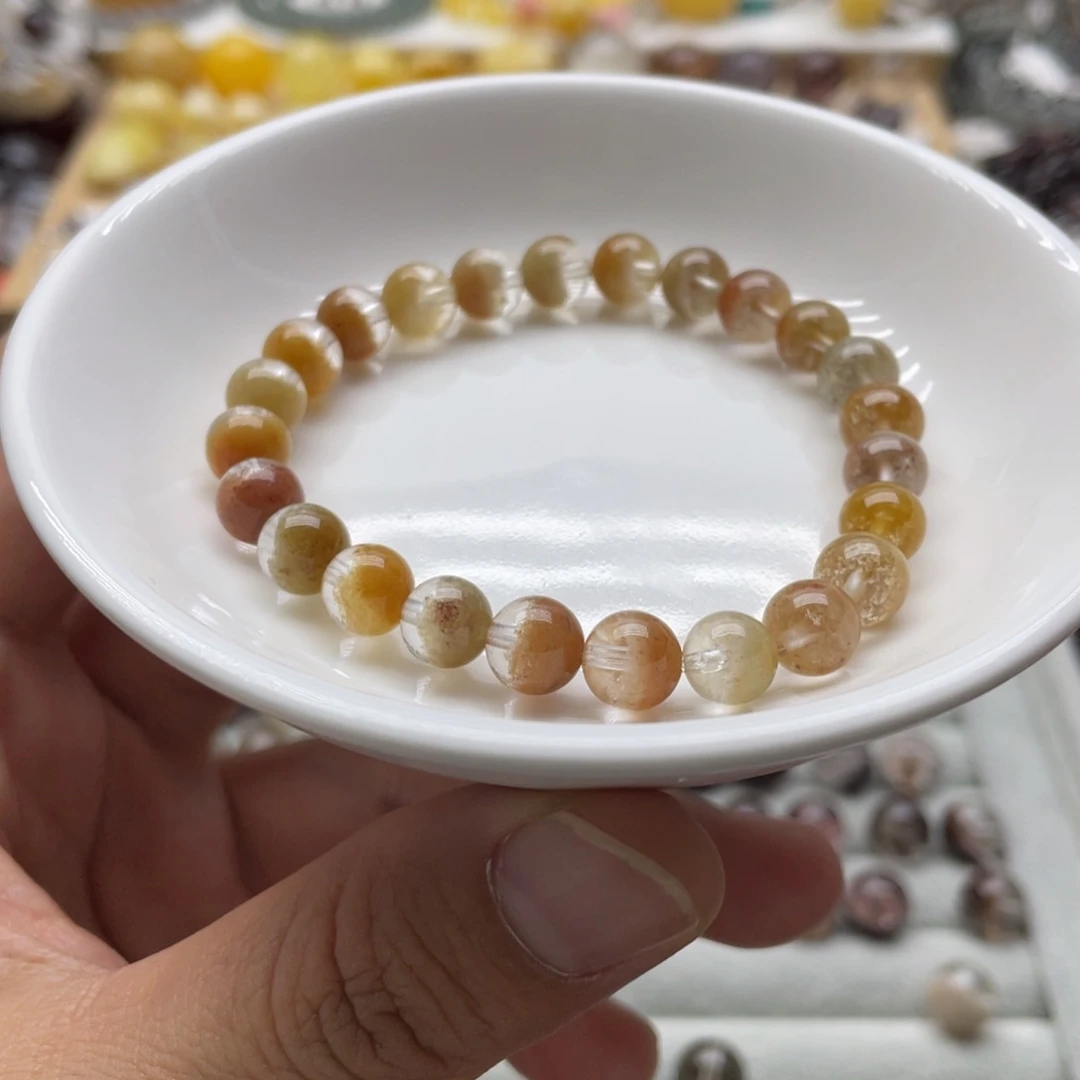 未镶嵌手链水晶黄幽灵