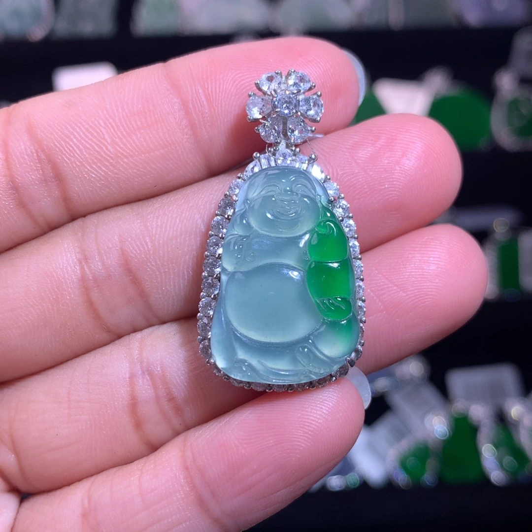 【闪购商品】颈饰银S925镶嵌翡翠