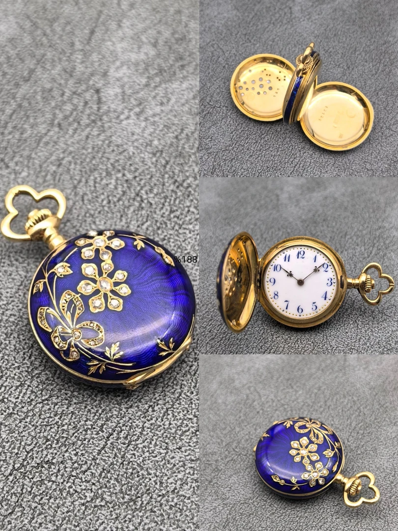 欧美风镀层旋转古素款怀表，发货以直播间展示为准8252225