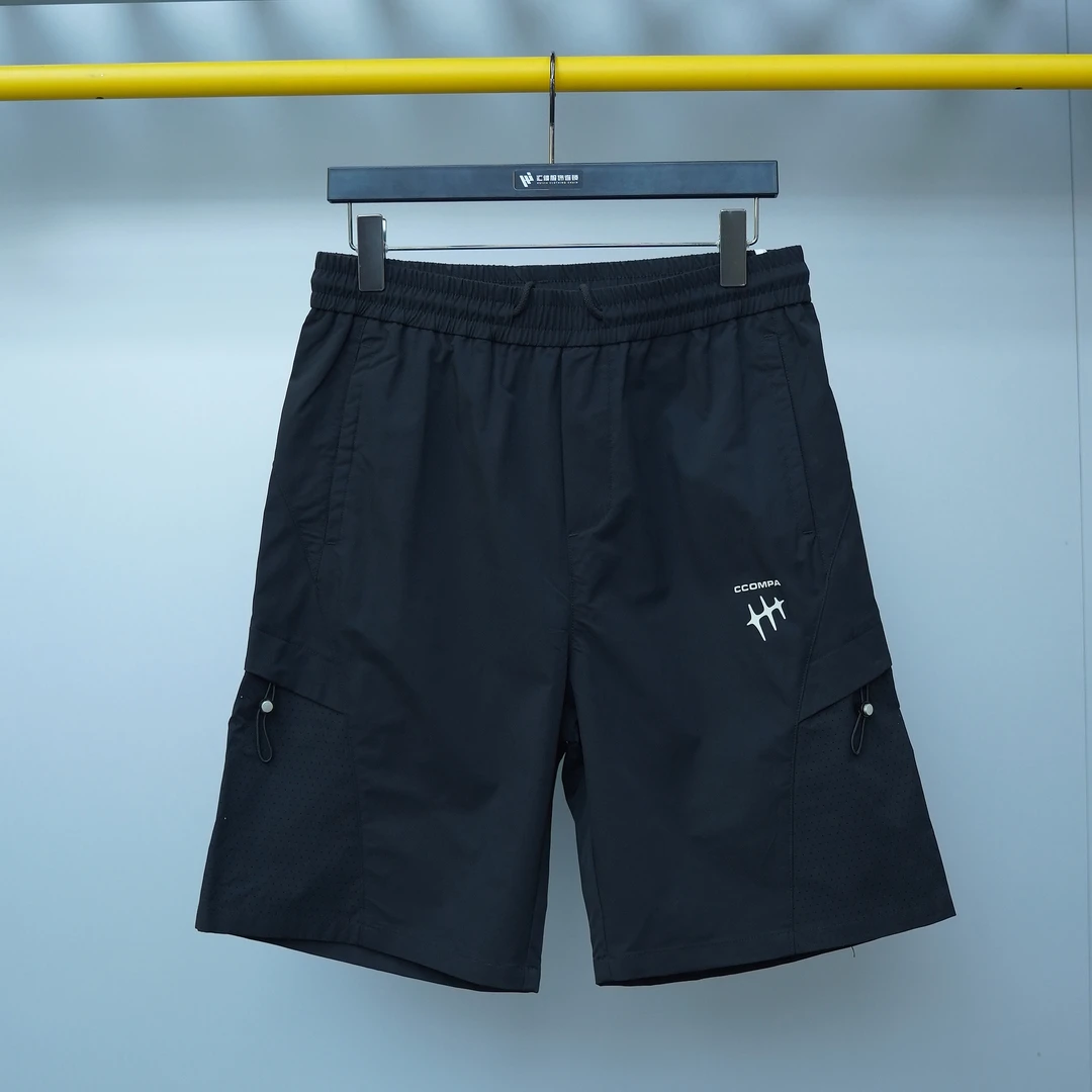 【汇佳服饰】ZA0110-夏季男士休闲简约时尚舒适宽松多口袋针织短裤