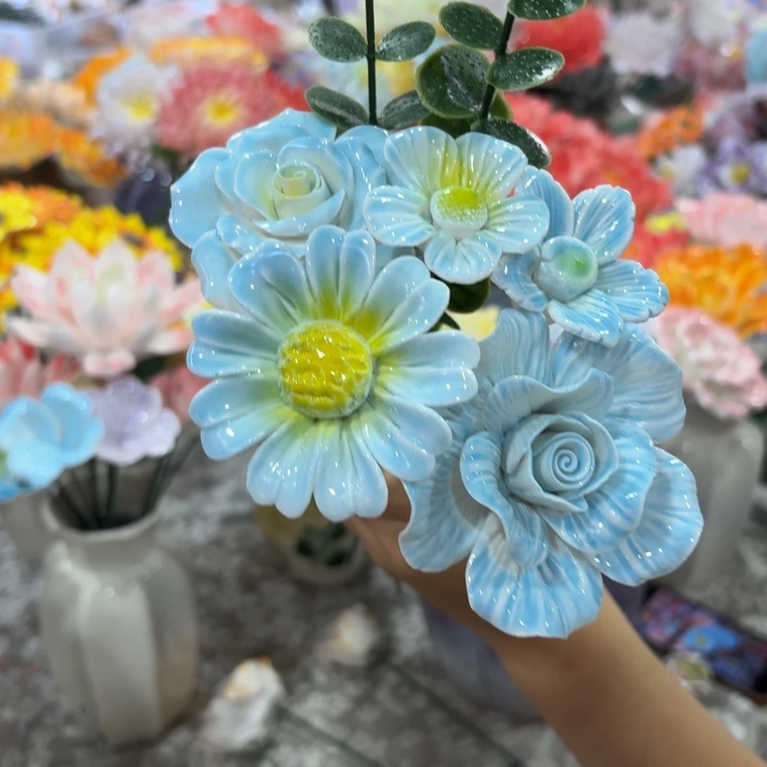 陶瓷花拍满20元发货，退款拉黑