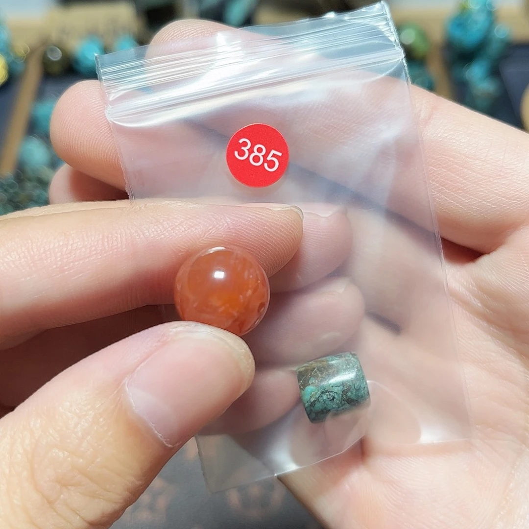 妈***酱玛瑙/玉髓未镶嵌圆珠桶珠老型手串！！