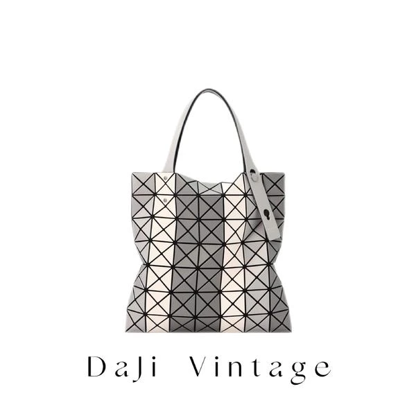 大吉中古/三宅一生珠光灰七格手提包