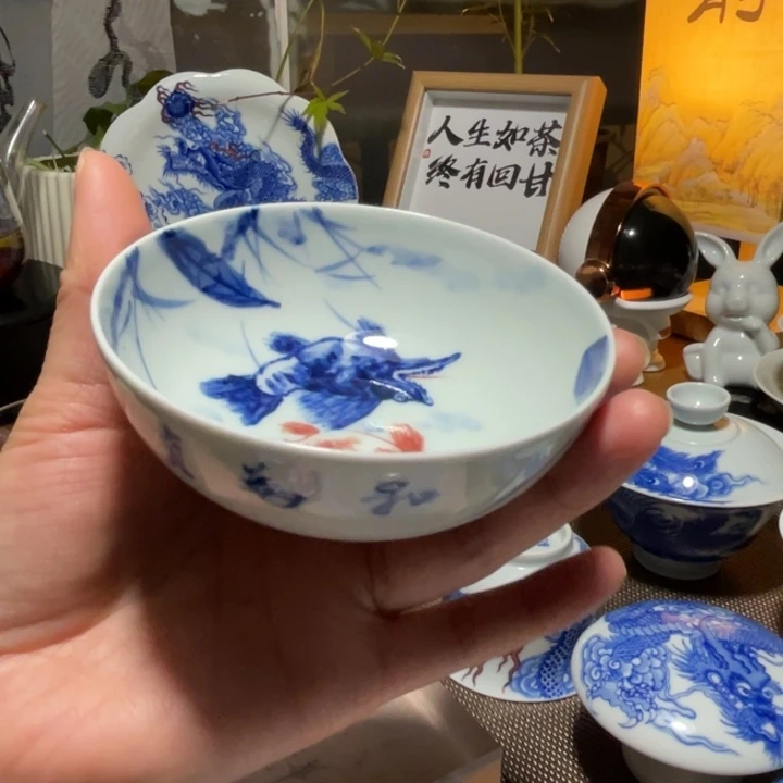 青花普洱杯杯杯杯