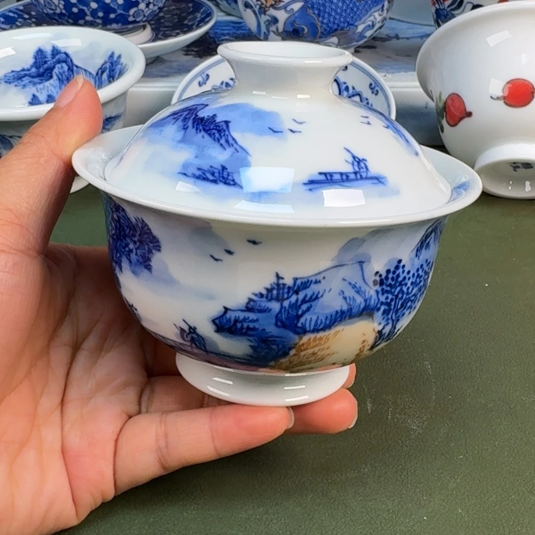 陶景德镇纯手绘茶具圆圆201