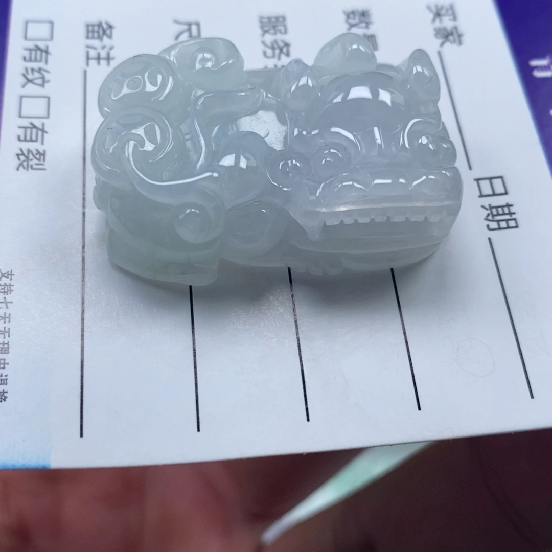 翡翠未镶嵌颈饰多人霸王貔貅吊坠