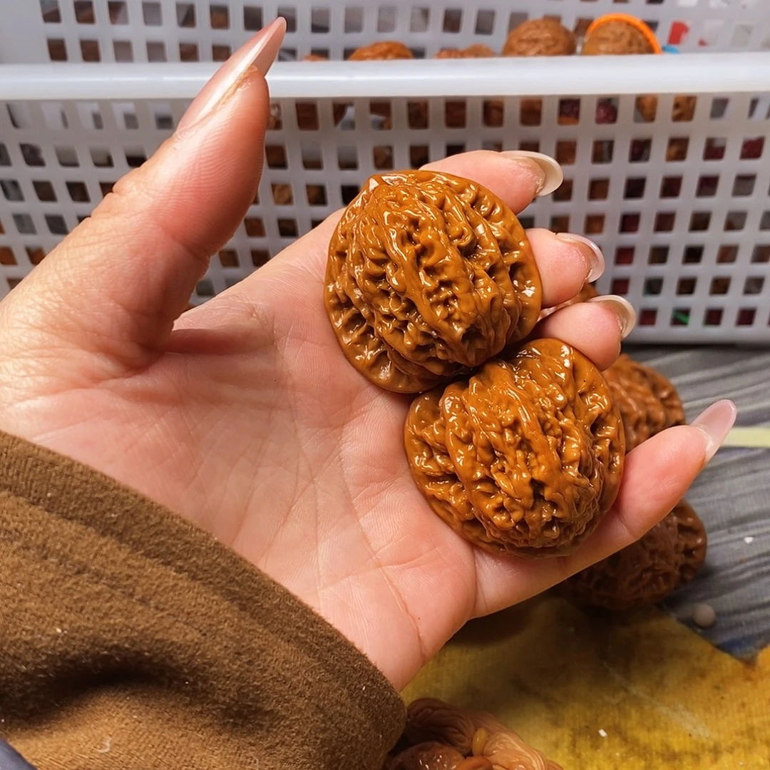 吊坠文玩核桃蟠龙虎头41