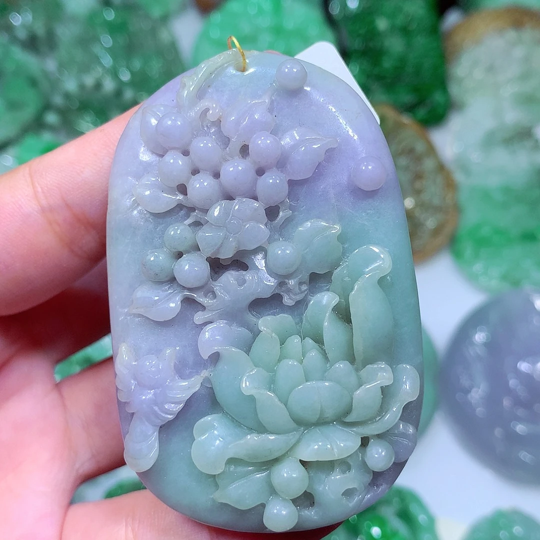 翡翠未镶嵌吊坠(不含链)