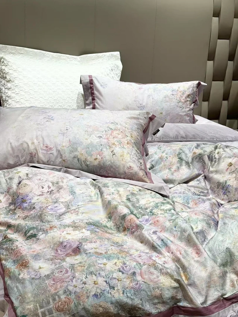 【香香丽舍】120支数码印花进口匹马棉四件套